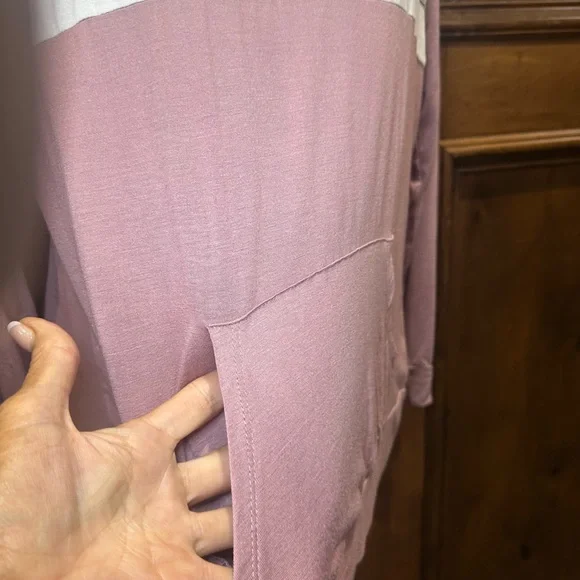 NWT SIZE M Pink Republic Pink and White Hoodie - Picture 2 of 7